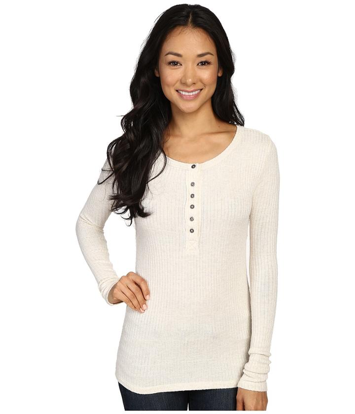 Dylan By True Grit - Soft Rayon Thermal Rib Henley