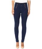 Hue - High Waist Sailor Denim Leggings