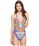 Trina Turk - Tapestry Plunge One-piece