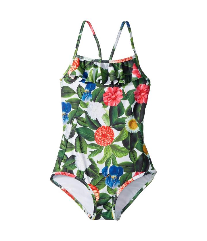 Oscar De La Renta Childrenswear - Flower Jungle Ruffle Swimsuit