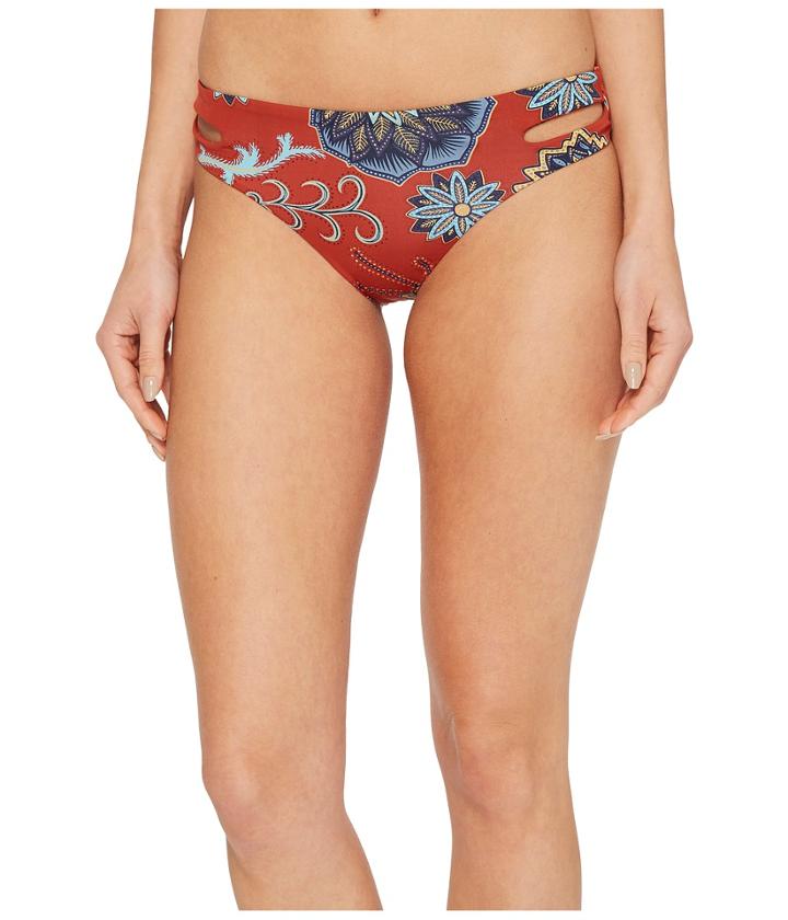 Roxy - Softly Love Print Reversible 70's Bikini Bottom