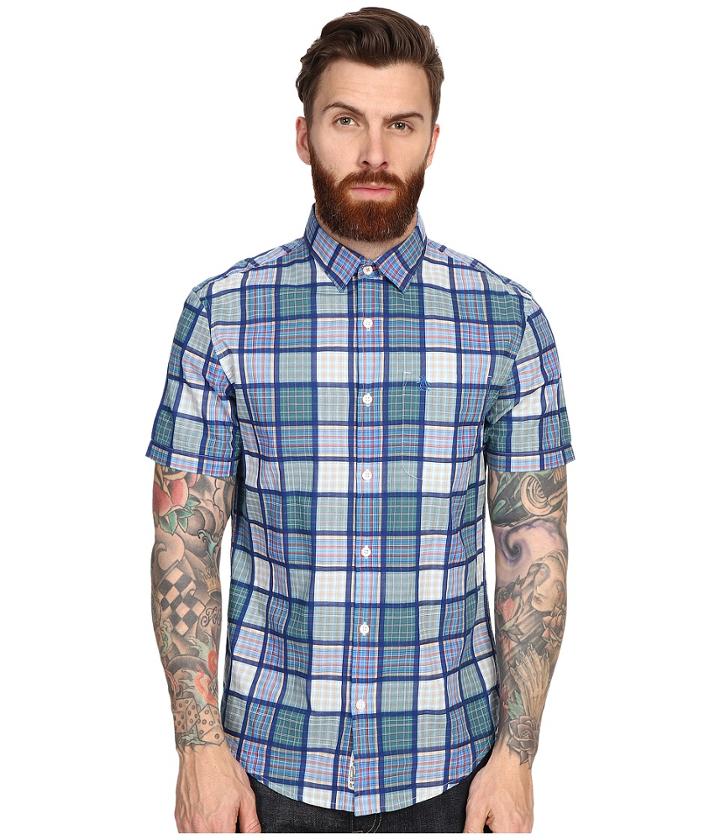 Original Penguin - Short Sleeve Patchwork Style Jacquard