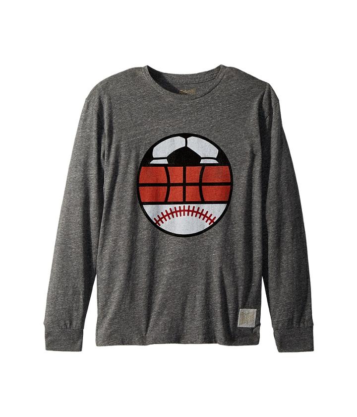 The Original Retro Brand Kids - Long Sleeve Tri-blend Sports Tee