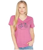 Life Is Good - Mobile Device Bike Cool Vee Tee