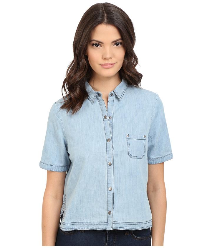 Jack By Bb Dakota - Ferrara Washed Chambray Button Up Top