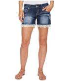 Rock And Roll Cowgirl - Low Rise Shorts In Dark Vintage 68-2342
