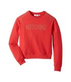 Moschino Kids - Long Sleeve Sweat Top W/ Logo And Shoulder Studs