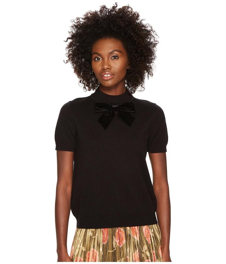 Kate Spade New York - Velvet Bow Sweater