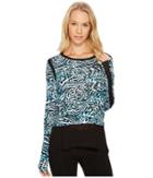 Michael Michael Kors - Big Cat Woven Combo Top