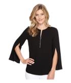 Karen Kane - Open Sleeve Zip-up Top