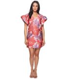 Badgley Mischka - Floral Jacquard Runway Dress