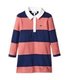 Lacoste Kids - Long Sleeve Striped Rugby Dress