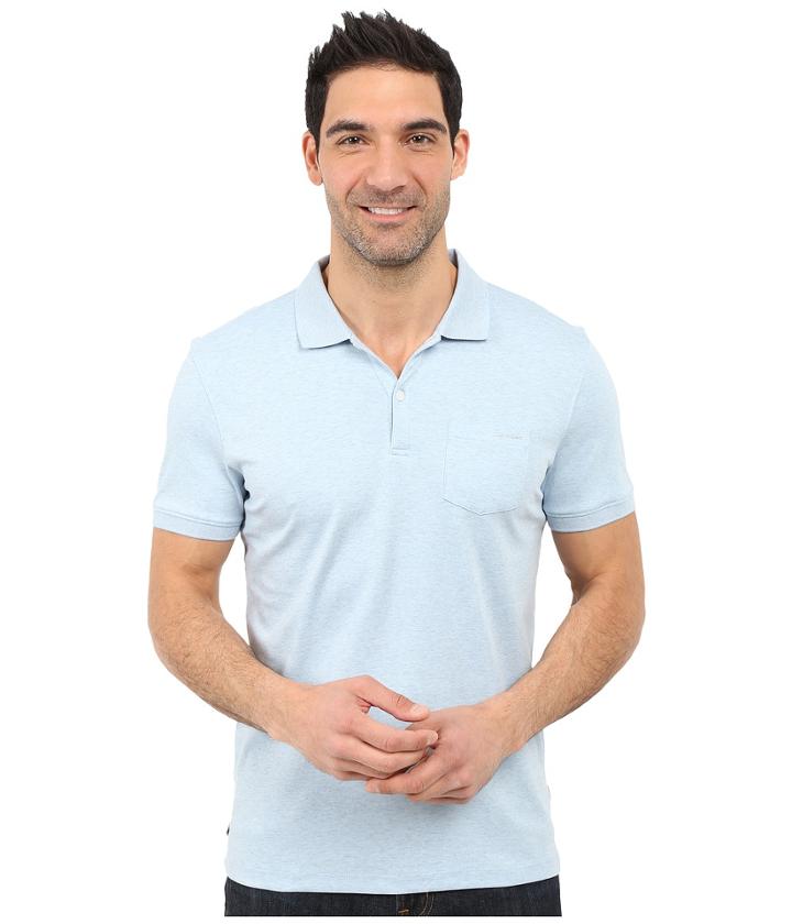 Calvin Klein - Slim Fit Liquid Cotton Pocket Polo Shirt