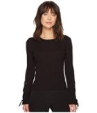Vince Camuto - Lace-up Bell Sleeve Ribbed Sweater