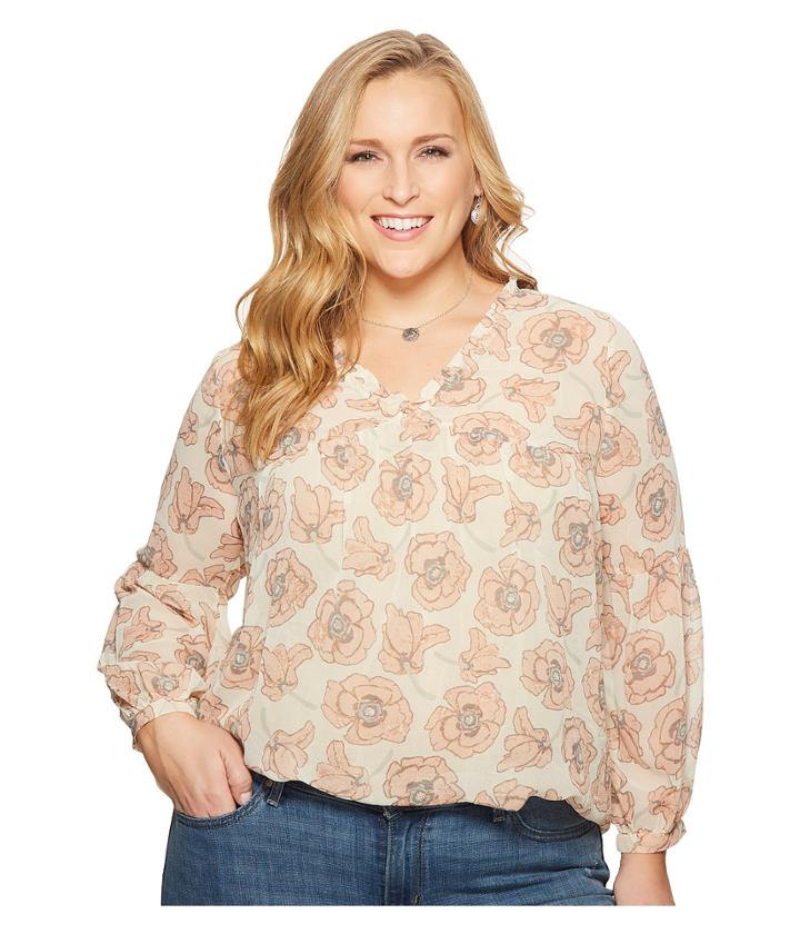 Lucky Brand - Plus Size Exploded Floral Top