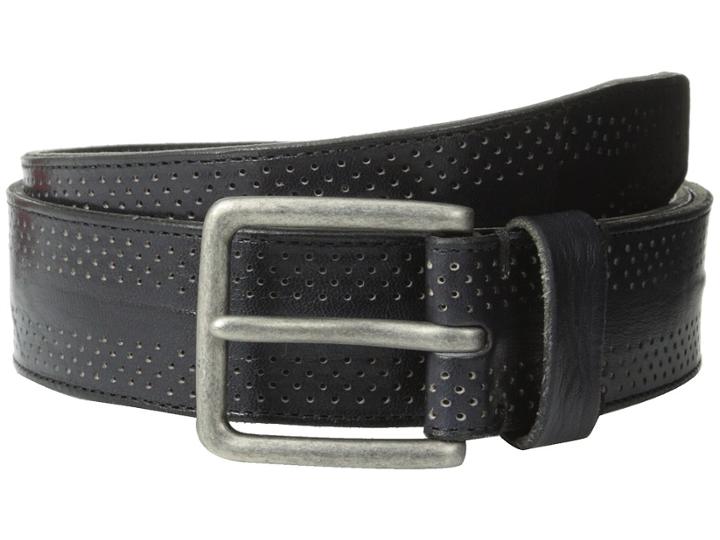 John Varvatos - 38mm Dimpled Leather Harness Buckle