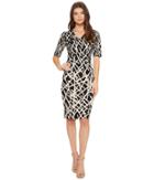 Adrianna Papell - Dancing Sticks Sheath Dress