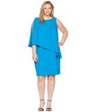 Lauren Ralph Lauren - Plus Size 130h Luxe Scuba Crepe Cooper One Shoulder Day Dress