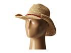 San Diego Hat Company - Rhc1074 Crochet Raffia Cowboy W/ Turqoise Bead Trim