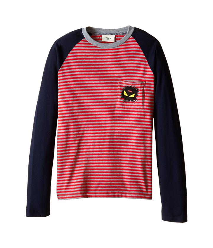 Fendi Kids - Long Sleeve Shirt With Stripe Detail