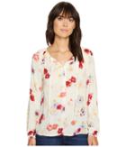 Lucky Brand - Major Floral Peasant Top