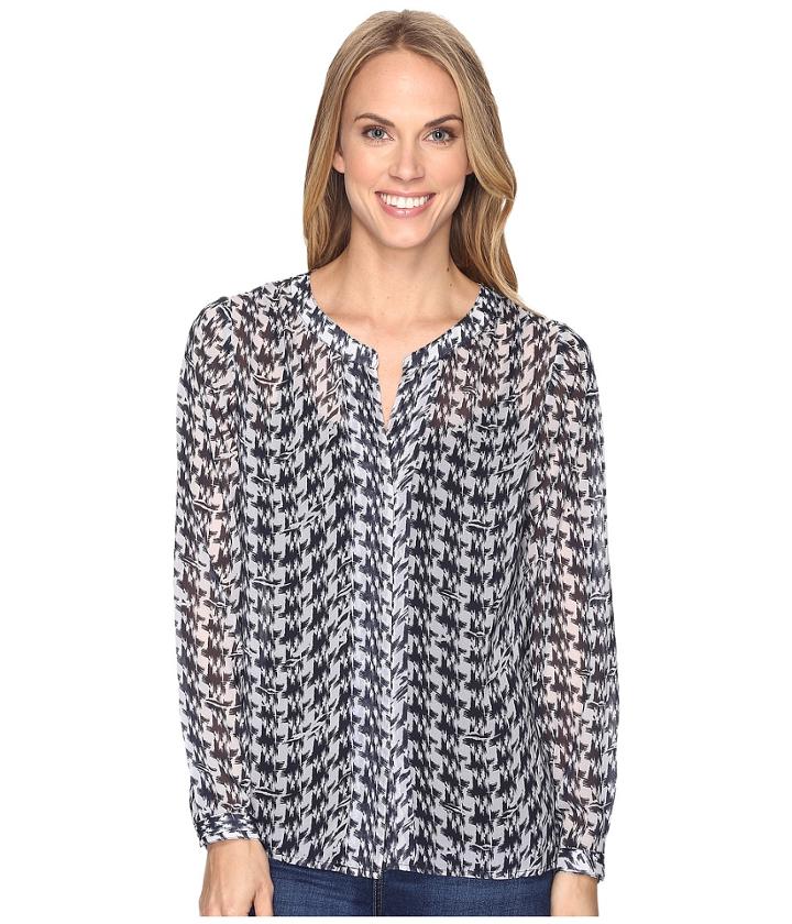 Pendleton - Paulina Houndstooth Print Blouse