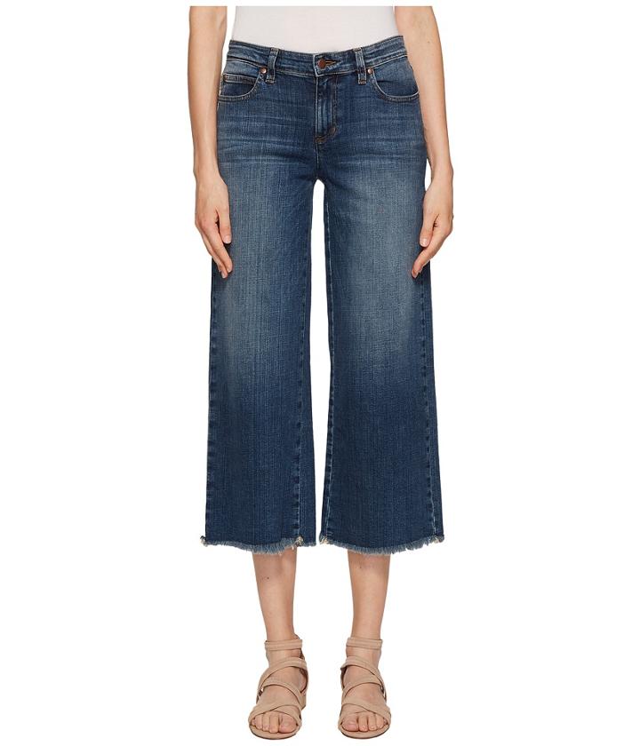 Eileen Fisher - Ankle Wide Leg Jeans In Aged Indigo
