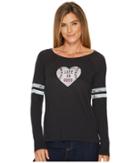 Life Is Good - Baseball Heart Long Sleeve Vintage Sport Tee