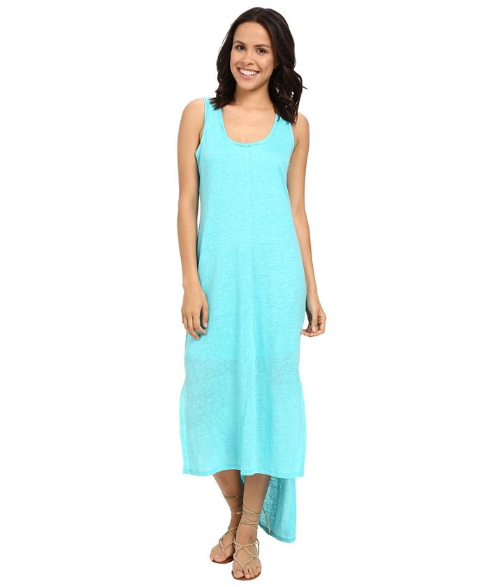 Heather - Linen High-low Tank Dress