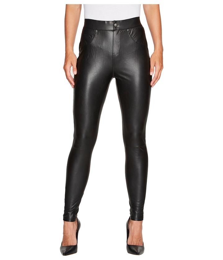 Hue - Leatherette Curvy Leggings