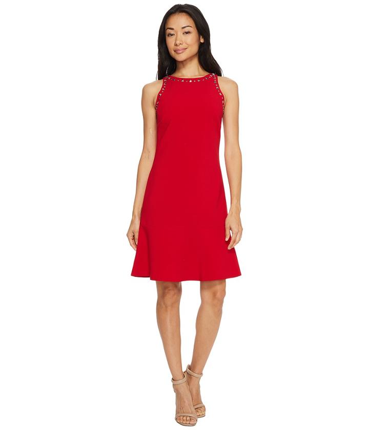 Ellen Tracy - Sleeveless Flounce Hem Dress