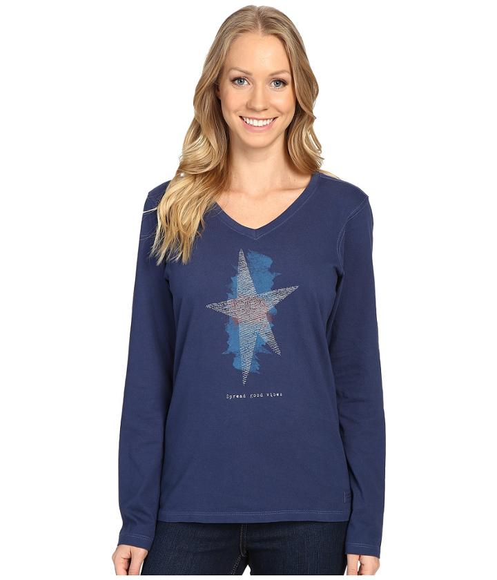 Life Is Good - Good Vibes Crusher Vee Long Sleeve