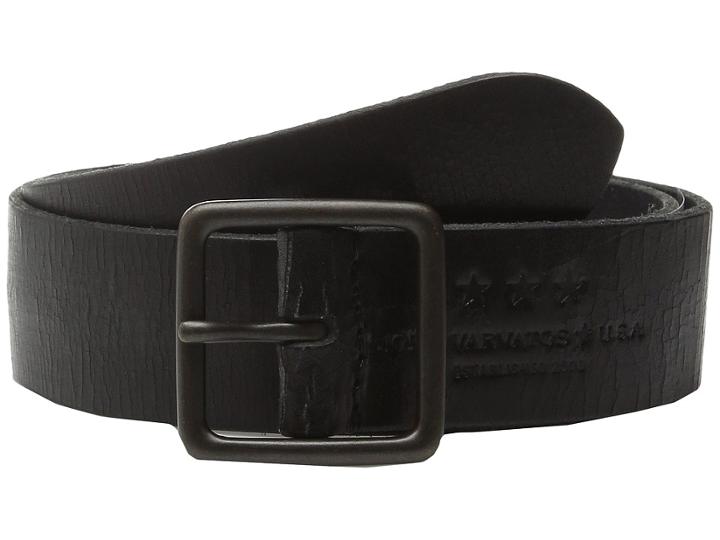 John Varvatos - 38mm Burnished Veg Tanned Leather Belt