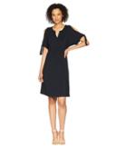 Mod-o-doc - Cotton Modal Spandex Jersey Tied Sleeve Cold Shoulder Dress