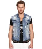 Philipp Plein - Dead Punk Denim Vest