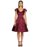 Zac Posen - Stretch Satin Fit And Flare Dress