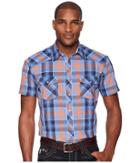 Rock And Roll Cowboy - Plaid Short Sleeve Snap B1s5724