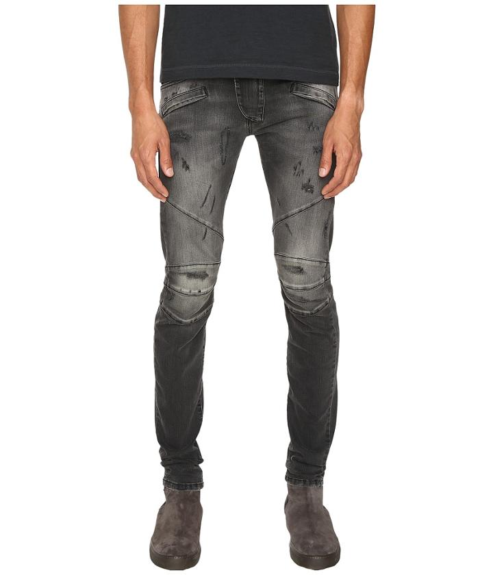 Pierre Balmain - Classic Distressed Biker Jeans