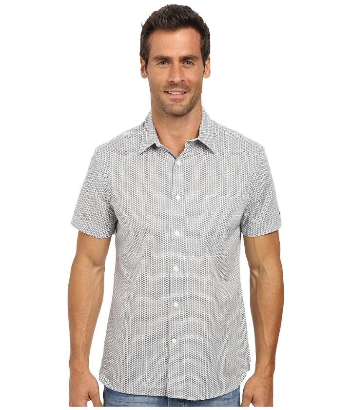 Perry Ellis - Short Sleeve Mini Geo Print Shirt