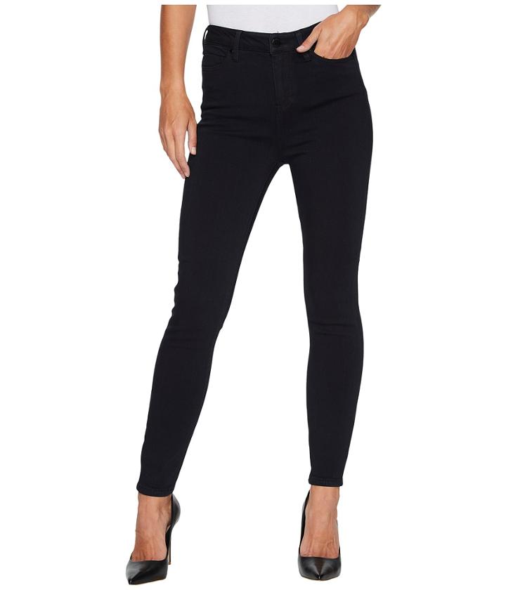 Liverpool - Bridget High Waist Ankle In Soft Silky Denim In Indigo Overdye Black