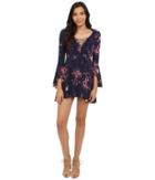 Brigitte Bailey - Gia Lace-up Floral Print Dress