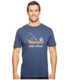 Life Is Good - Kickback Fish Crusher Tee