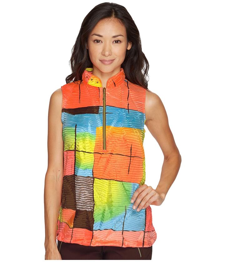Jamie Sadock - Crunchy Glo Print Sleeveless Top