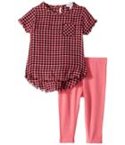 Splendid Littles - Yarn-dyed Plaid Swing Top With Leggings Set