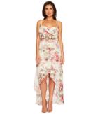 Hale Bob - Petal Pusher Satin Burnout Wrap Dress