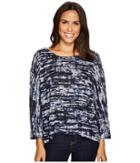 Nally &amp; Millie - Blue Static Print Top