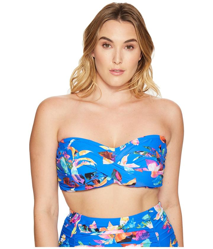 La Blanca - Plus Size Havana Tropics Bandeau Bra
