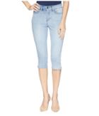 Nydj - Skinny Capris W/ Palm Tree Embroidery In Clean Cloud Nine