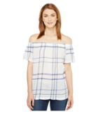 Two By Vince Camuto - Off The Shoulder Timeless Plaid Blouse