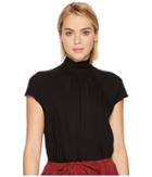 Jil Sander Navy - High Neck Short Sleeve Top